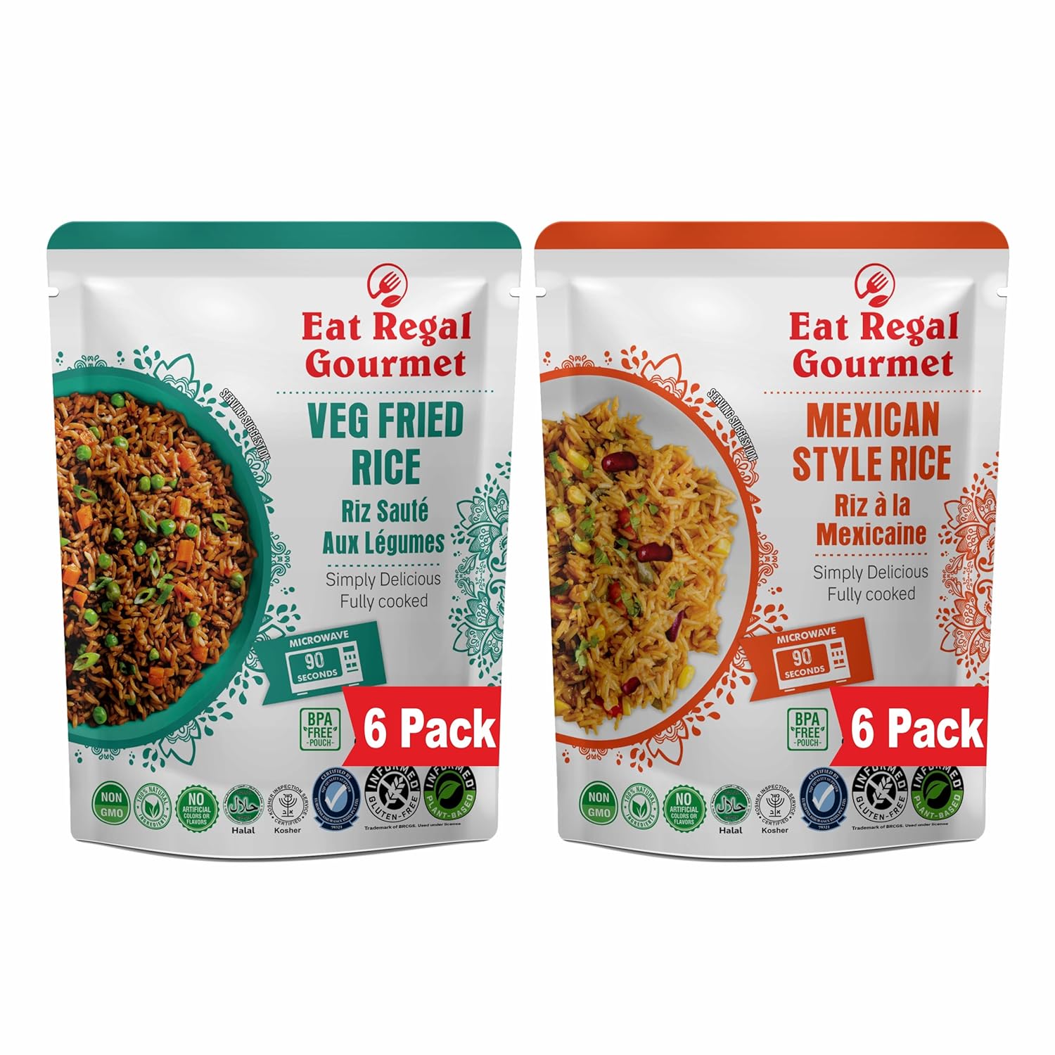 Vegetable Fried Rice & Mexican Rice -12pk