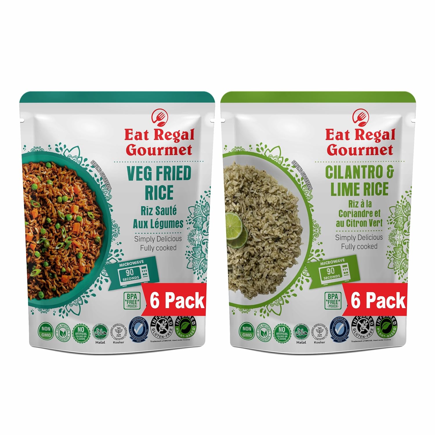 Cilantro - Lime Rice & Vegetable Fried Rice - 12 Pack