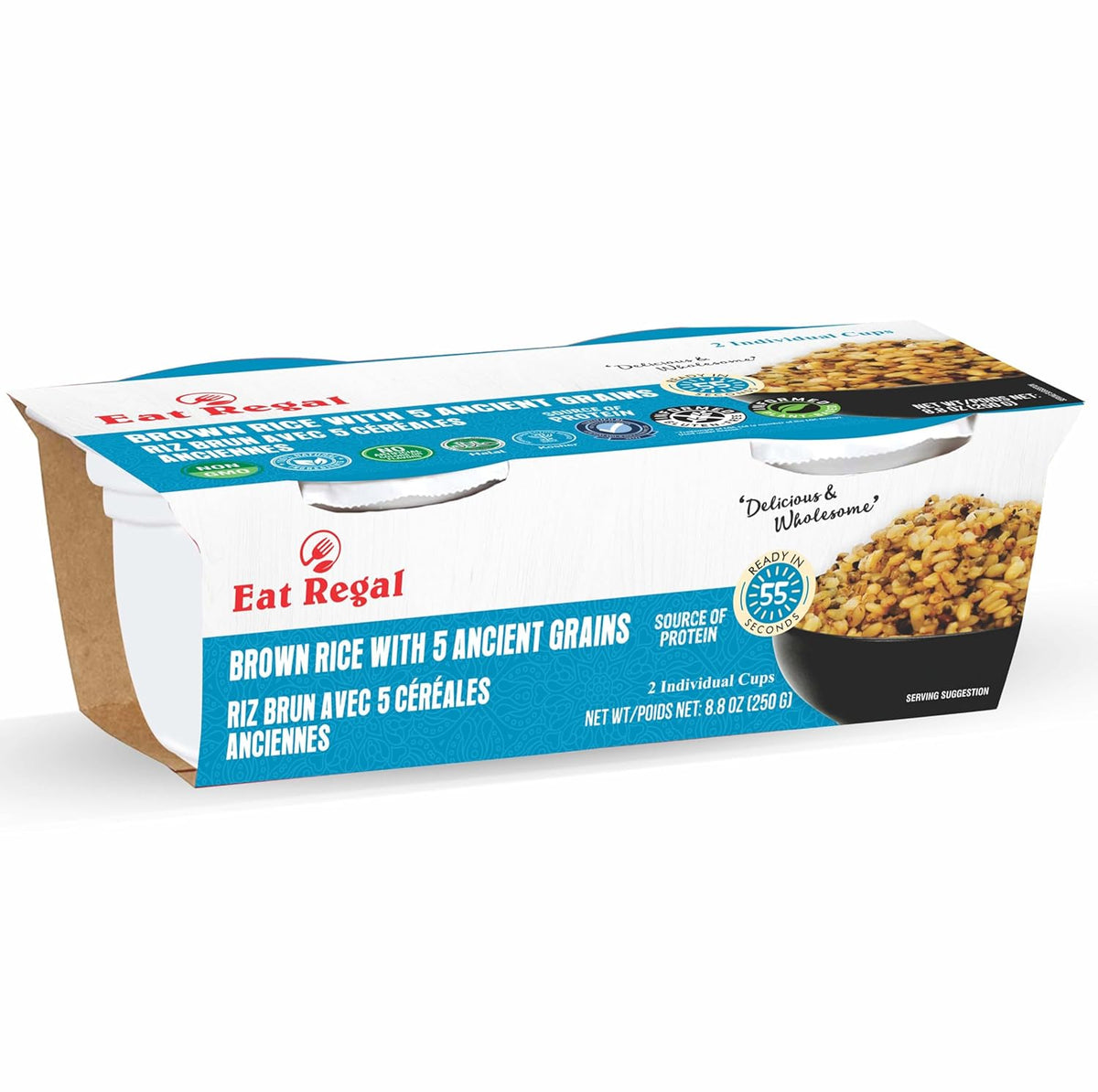 Ate Rice Shop Bamboo Shower Scoop Eat Regal Brown Rice With Quinoa - 8.8 Oz Ready To ...