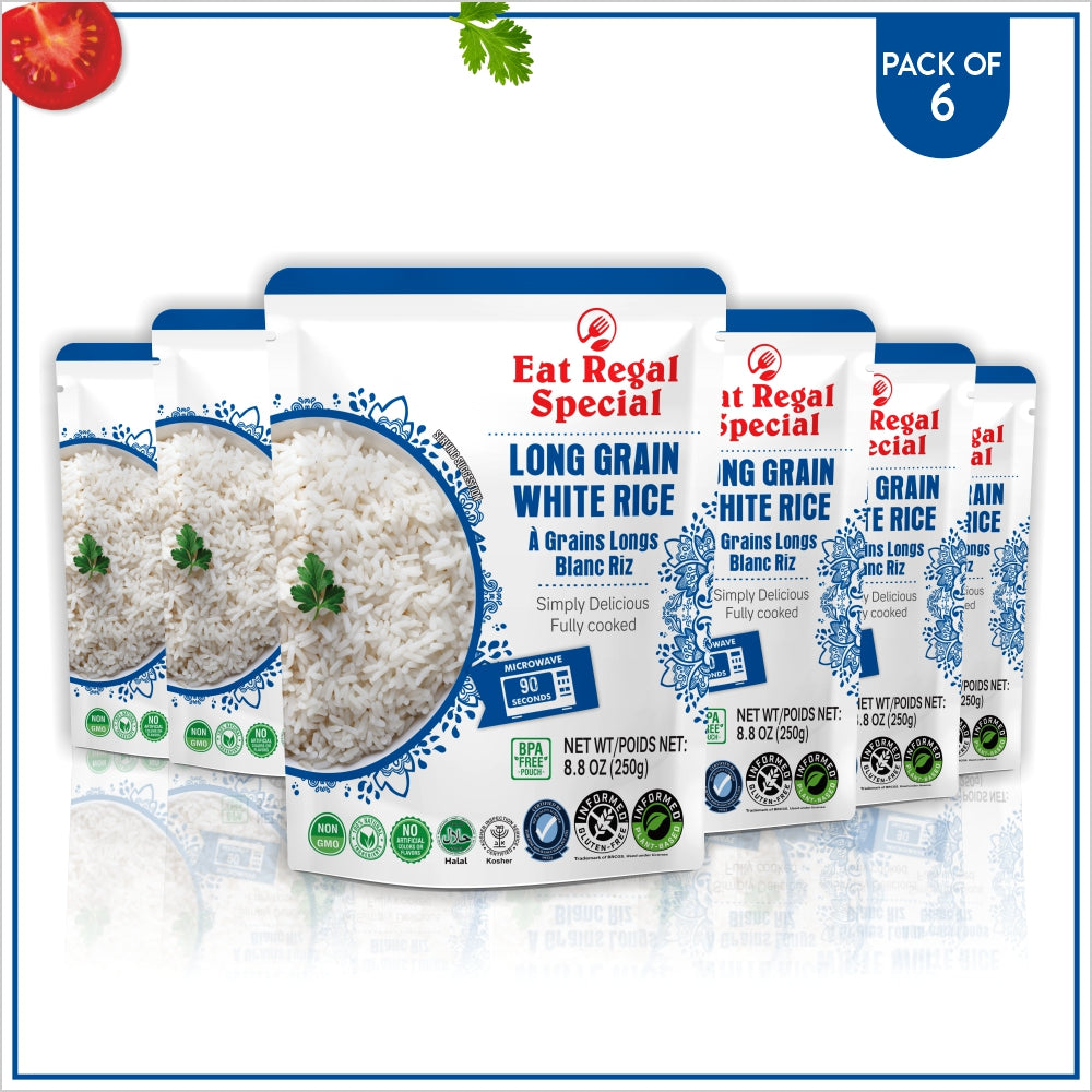 Eat Regal Long Grain White Rice - Ready in 90 Seconds