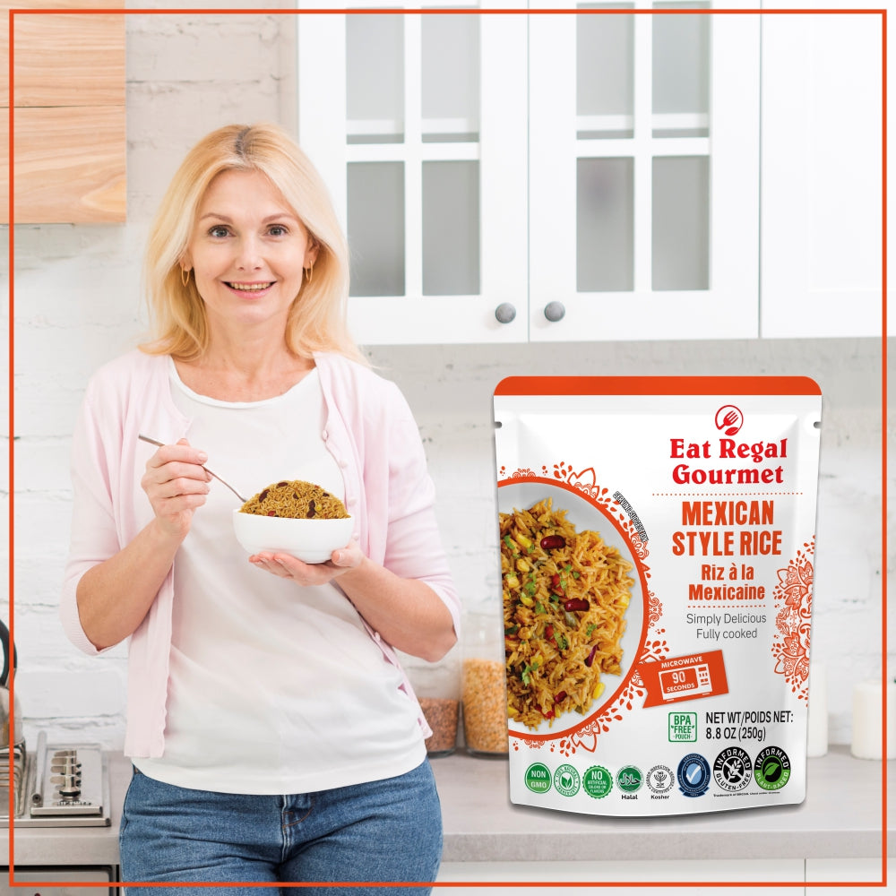 Eat Regal Mexican Style Microwave Rice - Ready in 90 Seconds - Regal Kitchen Foods USA LLC