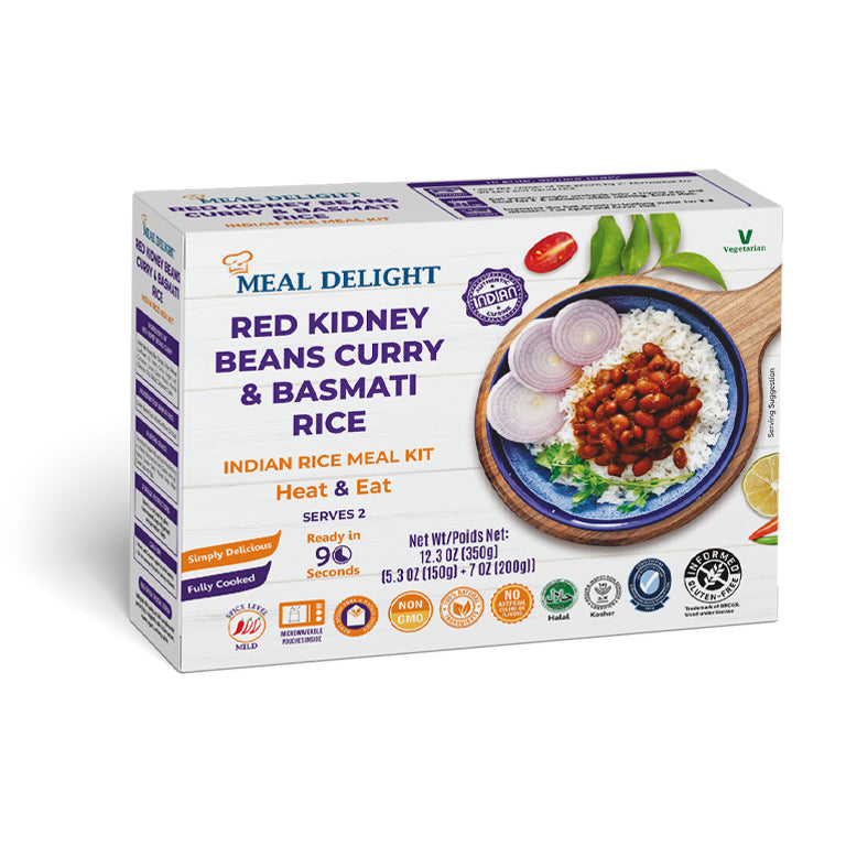 Ready To Eat Basmati Rice with Red Kidney Beans Curry - Ready in 90 Seconds
