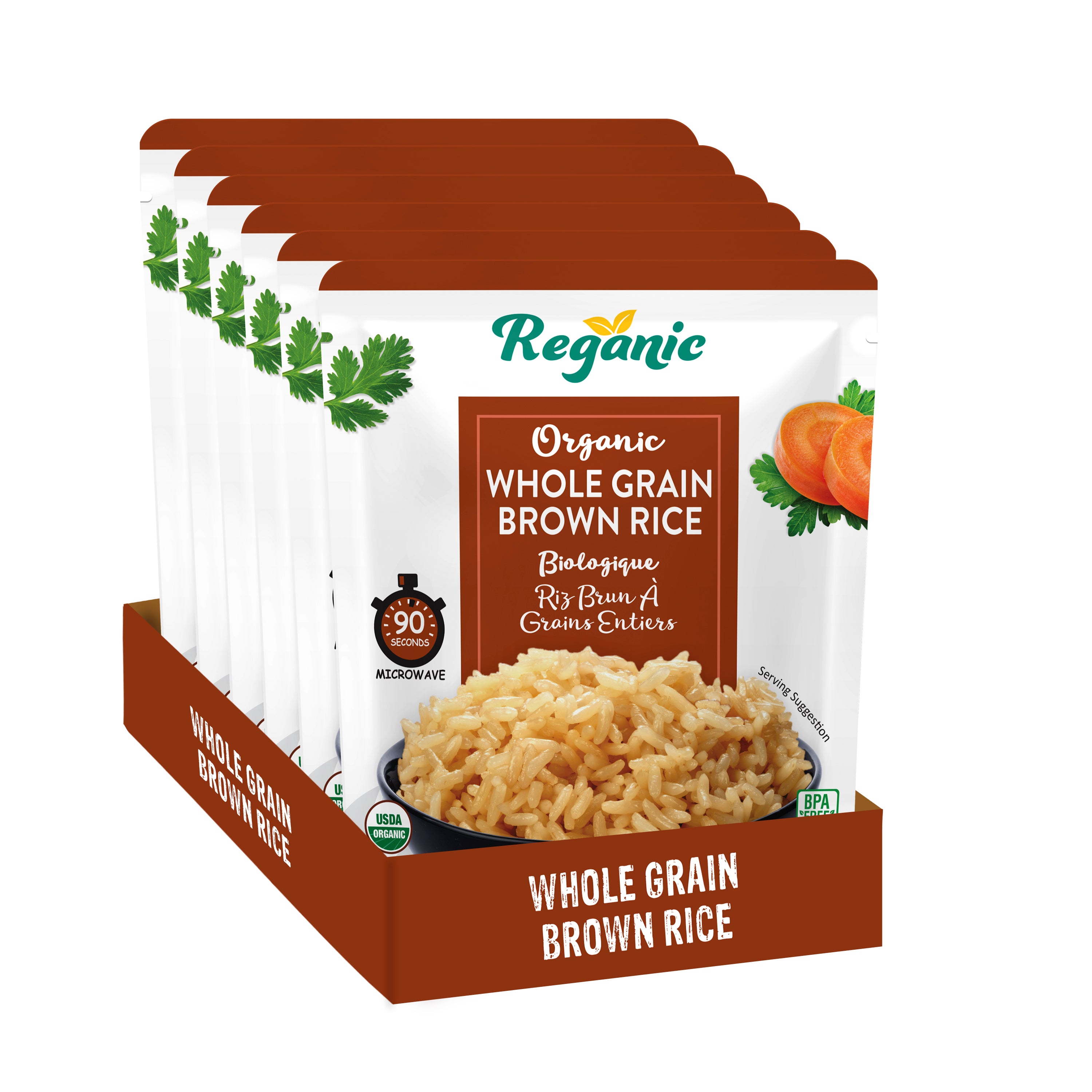 Reganic Organic Whole Grain Brown Rice